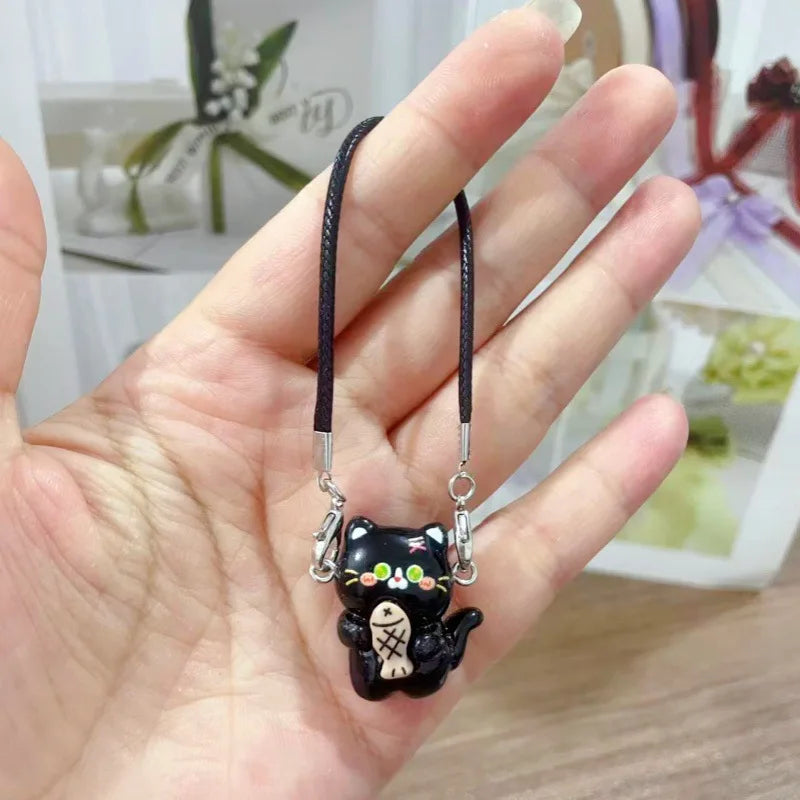 EZ 15cm/17cm Labubu Doll Accessories - Mini Adorable Resin Flocking 3D Bichon Frise Dog Pendant Charms