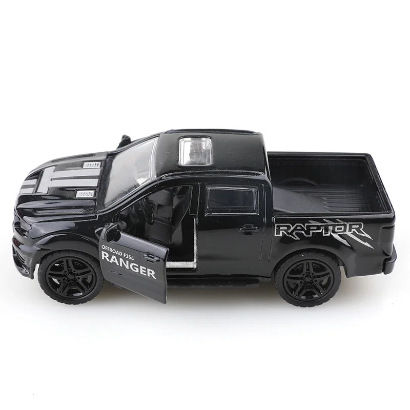 EZ Alloy simulation small truck with openable door, car model, children's toys, gifts, decorations, cake ornaments