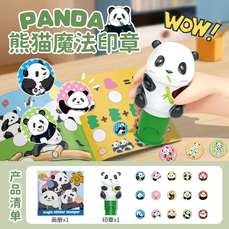 EZ Popular Children's Magic Seal Sticker Book Toy Stamp Reward Boys and Girls Cartoon Cute Rabbit