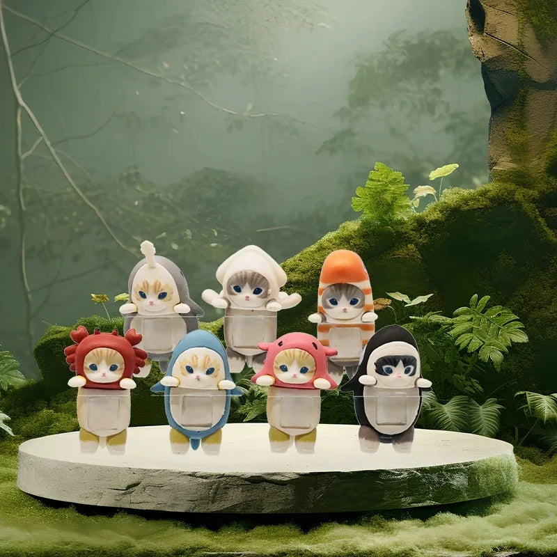 EZ Sonny Angel Mofusand Cats Blind Box Hippers Action Figures Cute Mysterious Toy Doll Gift Child Decoration Co Branded Collect