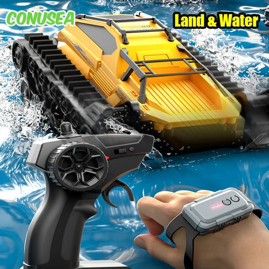 EZ JJRC Q183 Rc Tank Car Track Remote Control Cars Off Road 2.4G Amphibious Crawler Truck Climbing Electric Model Vehicles Toys