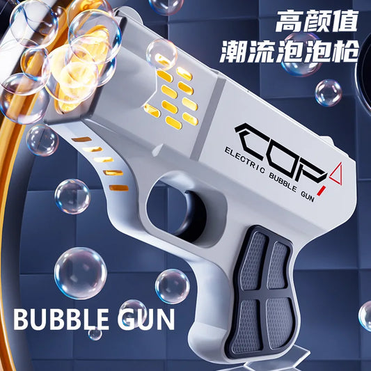 EZ New bubble machine pistol toy usb rechargeable hand-held automatic children hand-held bubble machine.