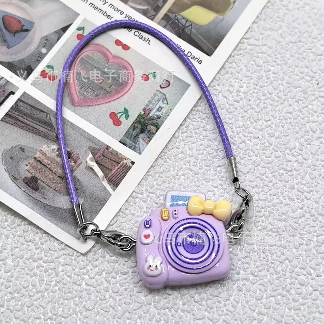 EZ 15cm/17cm Labubu Doll Accessories - Mini Adorable Resin Flocking 3D Bichon Frise Dog Pendant Charms