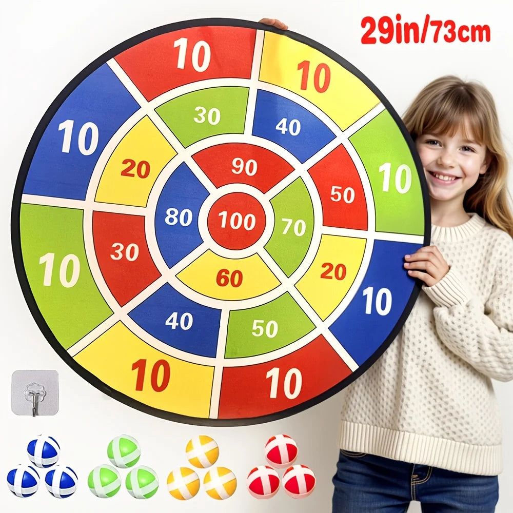 EZ Montessori Throw Sport Slingshot Target Sticky Ball Dartboard Basketball Board Games Educational Children's Outdoor Game Toy