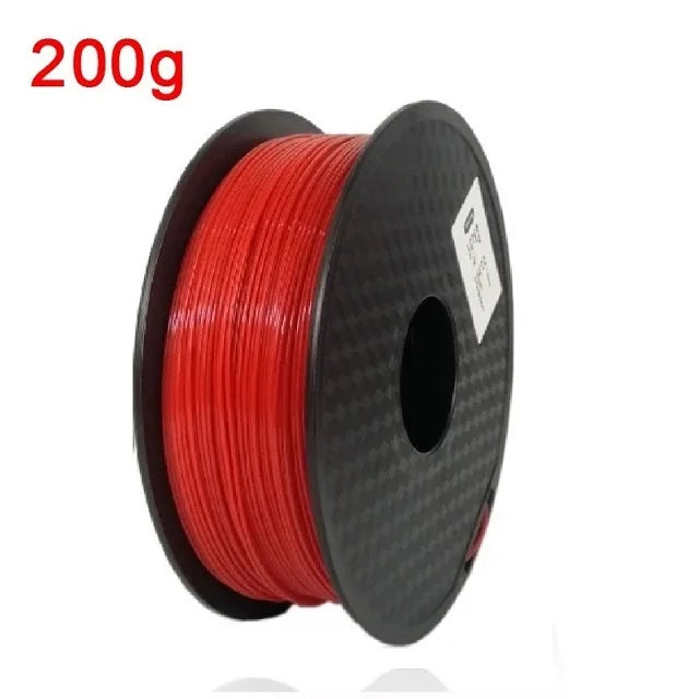 EZ Flexible Filament TPU 1.75mm 200g Translucent Filament Soft 95A TPU FDM 3D Printer Material Glow In The Dark Filament Rainbow