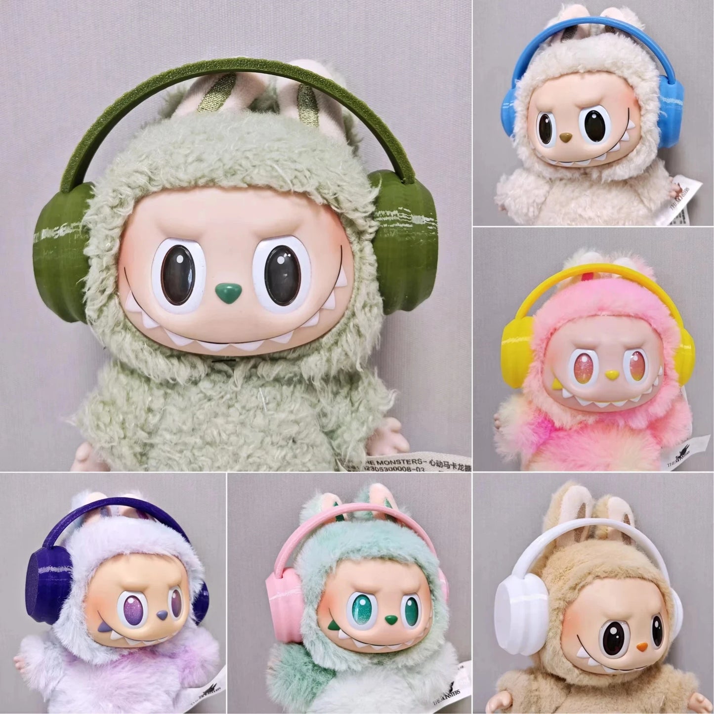 EZ Labubu Doll Clothes Baby Penguin Onesie Colorful Shoes and Headphones for Labubu Gen I II III Sitting Party Accessories