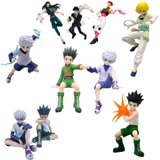 EZ 13cm Hunter x Hunter Gon Freecss Anime Figure Alluka Zoldyck Action Figure Chrollo Lucilfer/Kurapika Figurine Model Toys Gift
