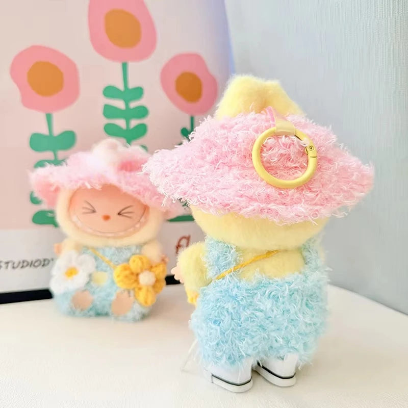 EZ 15cm/17cm Labubu Doll Costume Sitting Party 1st And 2nd Generation Little Devil Angel Set Cute DIY Gift