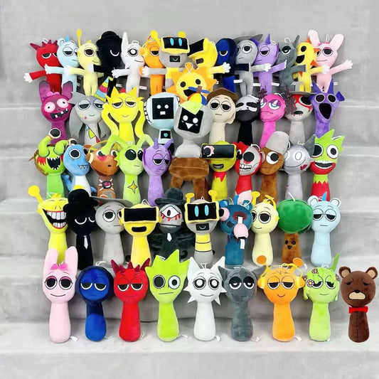 EZ Sprunki Plush Toys Sprunki Plushie Doll Singers Oren Wenda Game Cartoon Stuffed Pillow Kids Birthday Christmas Gifts