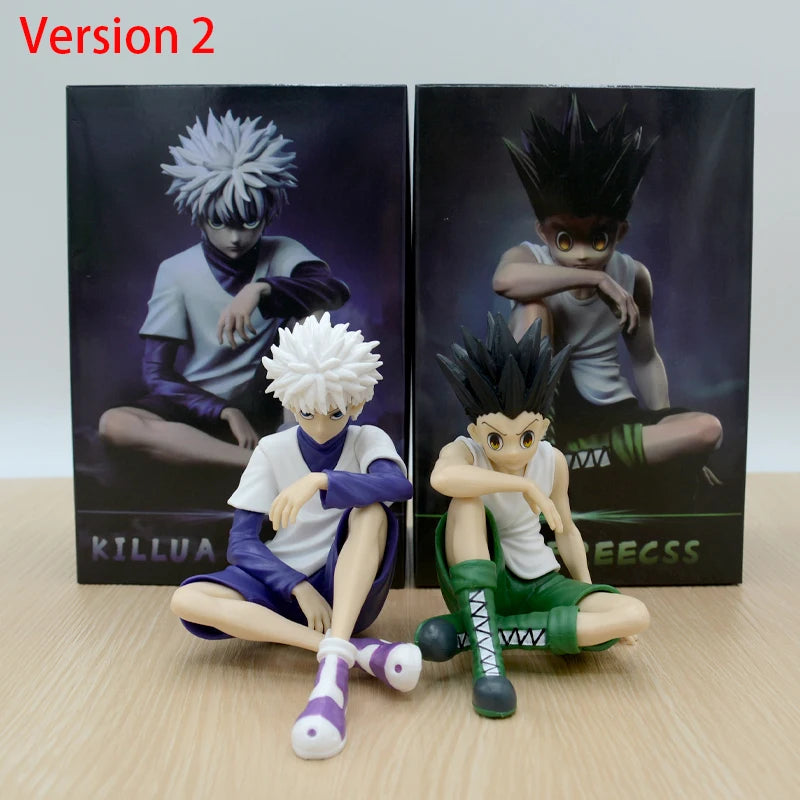 EZ 13cm Hunter x Hunter Gon Freecss Anime Figure Alluka Zoldyck Action Figure Chrollo Lucilfer/Kurapika Figurine Model Toys Gift