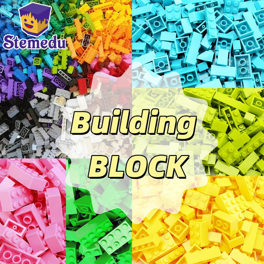 EZ 125/250g DIY Building Blocks Bulk Lot Pack Sorte Thick Bricks Block Plate Toys Small Particles Bulk Fit Legoeds Gift for Kids
