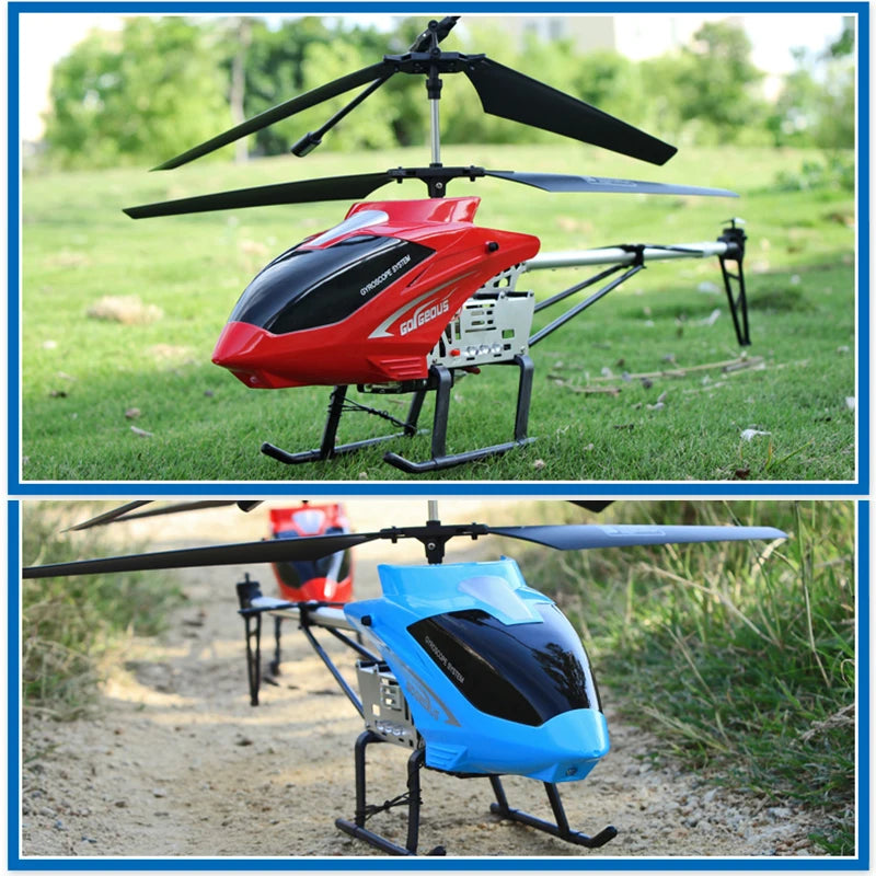 EZ Large Remote Control Helicopter 80cm Extra 2.4G 3.5CH Rc Drone Durable Charging Toy Drone Model UAV Outdoor Aircraft Helicoptero
