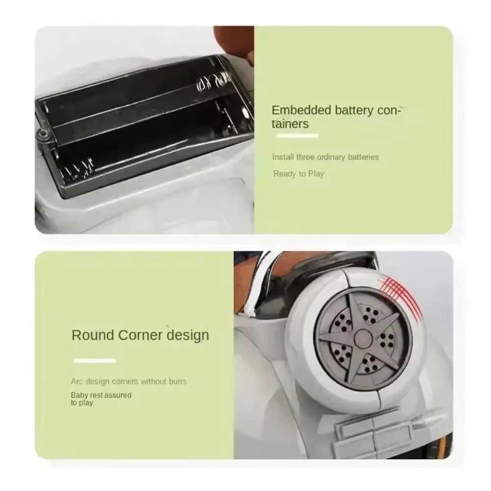 EZ ForLabubu Doll Mini Electric Motorcycle,labubu Doll Accessories, Fun Cute Doll Toys,With Lights and Music,DIY Kid Christmas Gift