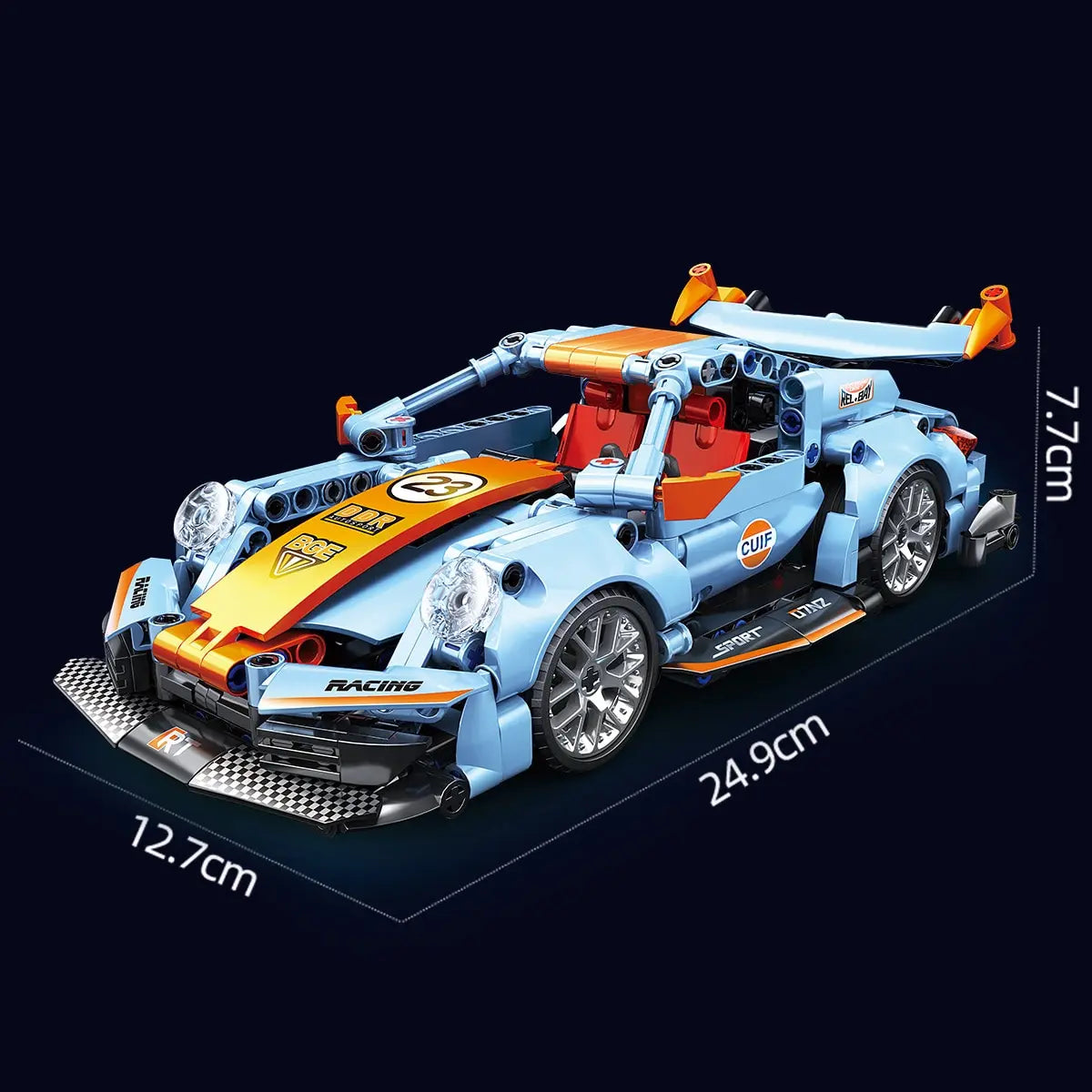 EZ 523pcs Building Blocks City Speed Car Festive Gift Giving Racing Vehicle with Super Racers Bricks Toys for Children Boy Gift