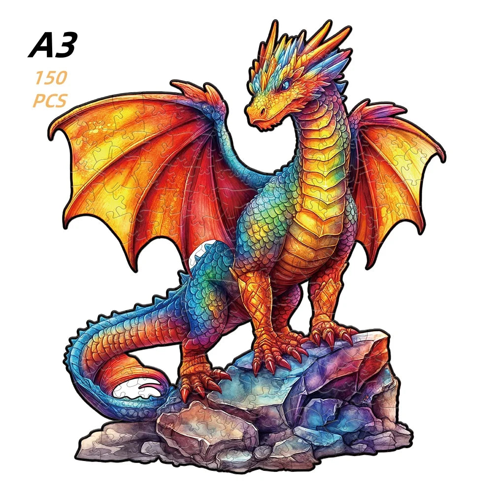 EZ Jigsaw Puzzle Mysterious Animal Puzzles Dog Puzzles Gift for Adult Kids Educational Fabulous Gift Interactive Games Wooden Toys