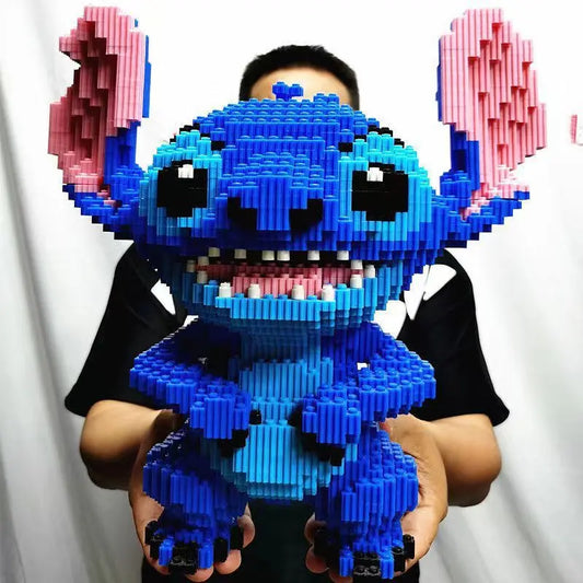 EZ Disney Building Block Stitch Giant Stitzer Assembly Toy Children's Birthday Gift Puzzle Desktop Decoration