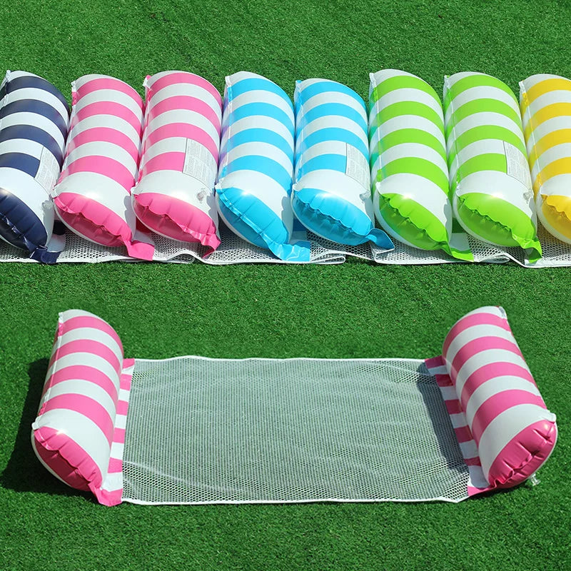 EZ New Summer For Adult Water Hammock Recliner Inflatable Floating Swimming Mattress Sea Swimming Ring Pool Party Toy Lounge Bed