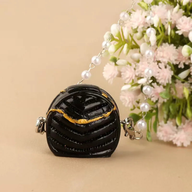 EZ Labubu Mini bag Dress Up Plush Toy for 17cm Labubu Doll Accessories Dollhouse Hanging Neck Accessories  schoolbag Pendant