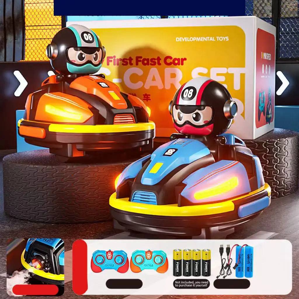 EZ Remote control toys new 2.4 g remote control bumper car duel duel spray music racing boy Crazyracing Kartrider toys
