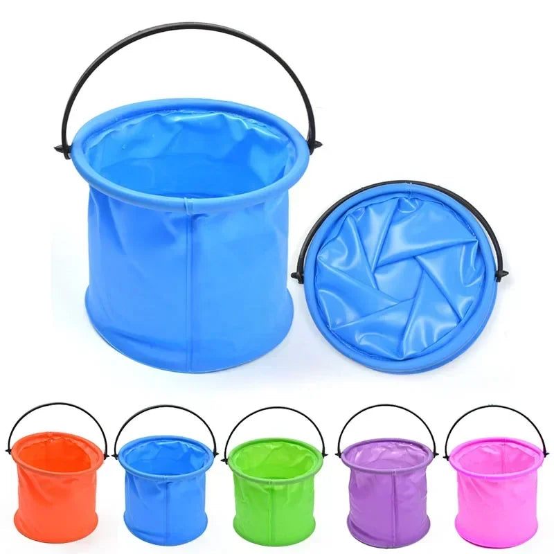 EZ Beach Sand Toy Play Bucket Toy Folding Collapsible Bucket Gardening Tool Outdoor Sand Pool Play Tool Toy Kids Summer Favor
