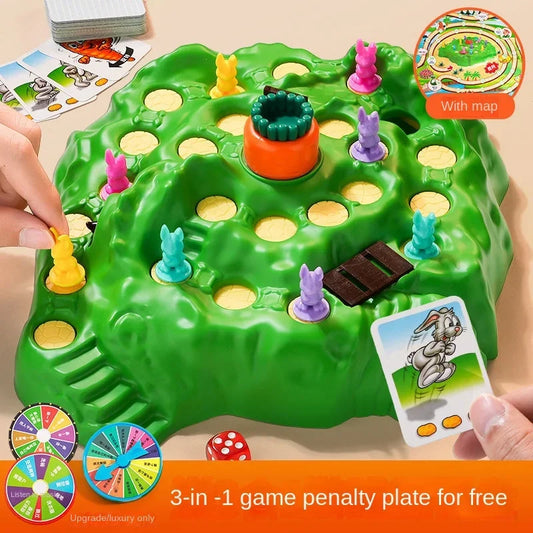 EZ New Rabbit Trap Puzzle Toy Children's Dual Play Multiplayer Board Game Competition Parent Child Interactive Strategy Game