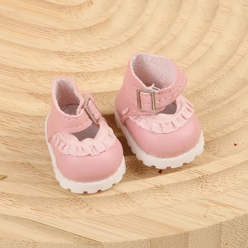 EZ 15/17cm Vinyl Plush Doll Clothes Labubu Pendant Lucky Purple Bow Dress Labubu V1/V2/V3 Clothes Accessories