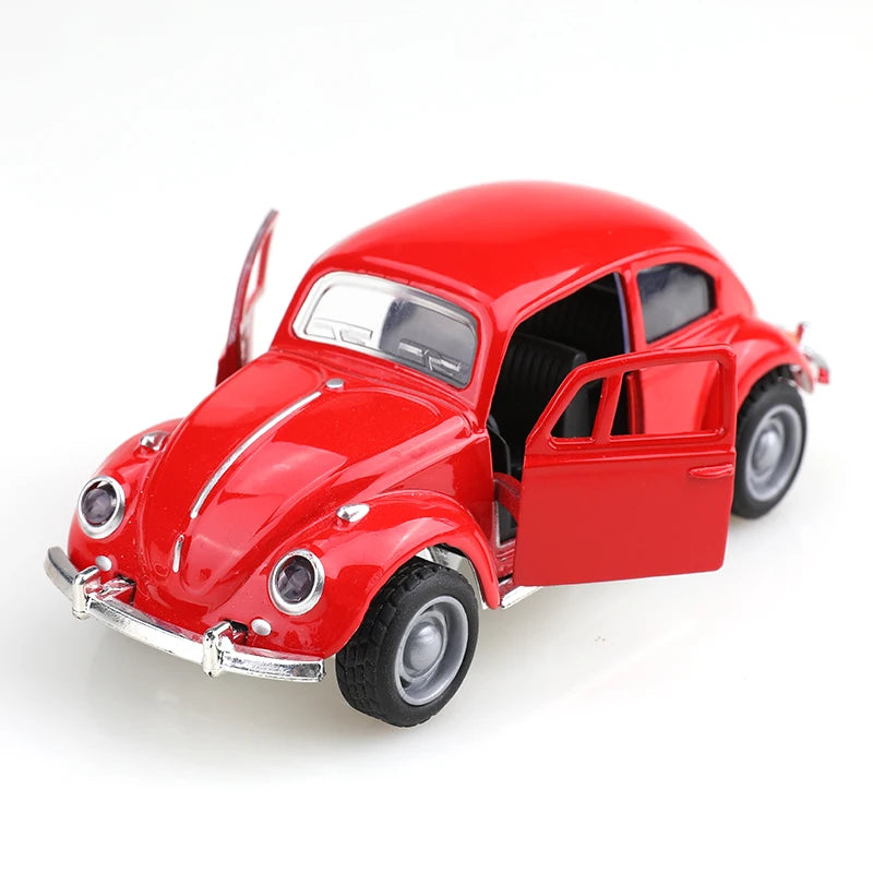 EZ (bagged)1:38 Classical Cute Beettle, Alloy Model Car, Simulated vehicle, children's alloy car, boy's toy model, car ornaments