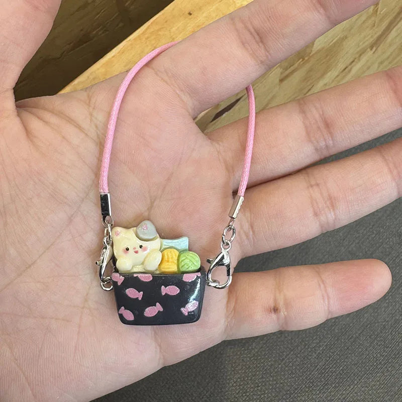 EZ Labubu Doll 15-17cm Mini DIY Pet carrying bag Dress Up Plush Toy Accessories Dollhouse Hanging Neck Accessories Dollhouse Pendan