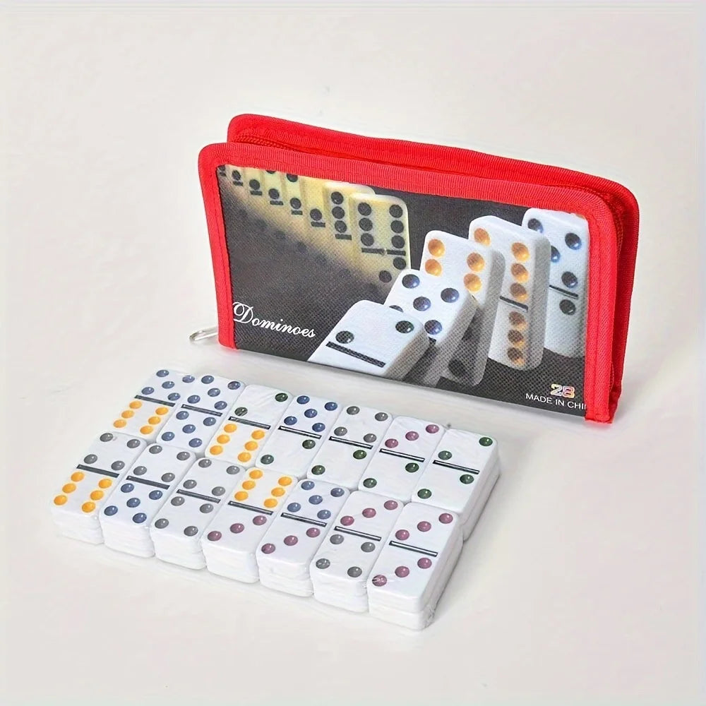 28pcs Dominoes with Storage Bag, Suitable for Adult Entertainment, Leisure, Travel