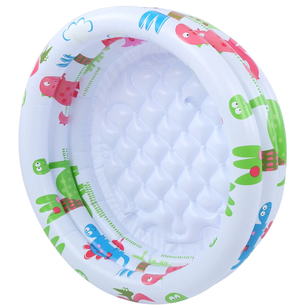 EZ Round Inflatable Baby Toddlers  Swimming Pool Portable Inflatable Children Little Pump Cartoon  Dinosaur Pool Indoor Outdoor for