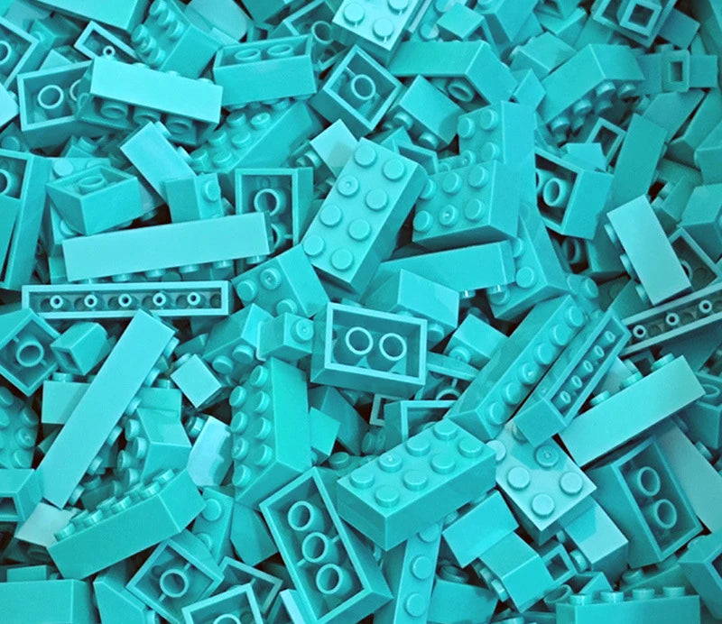 EZ 125/250g DIY Building Blocks Bulk Lot Pack Sorte Thick Bricks Block Plate Toys Small Particles Bulk Fit Legoeds Gift for Kids