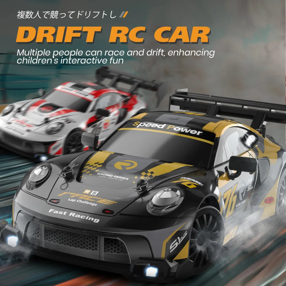 EZ New 1:24 RC drift vehicle, Mustang 4WD cars, racing car with remote control, gift, competition racing car, children's toy