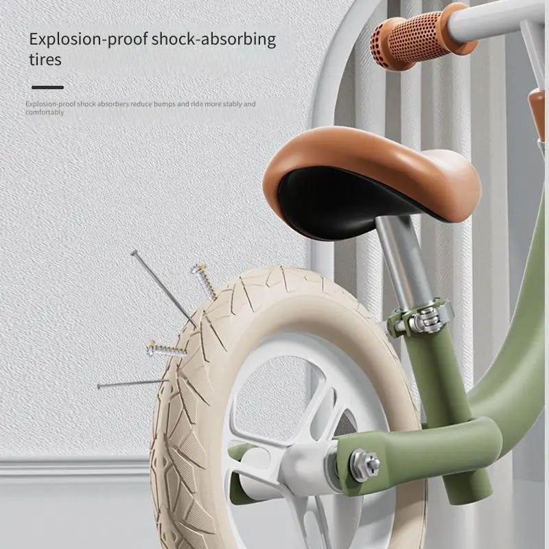 EZ Children's Balance Bikes No Pedals Bicycles for Children Aged 1 to 6 Years Old Two in One Sliding Vehicles Baby Walking Training