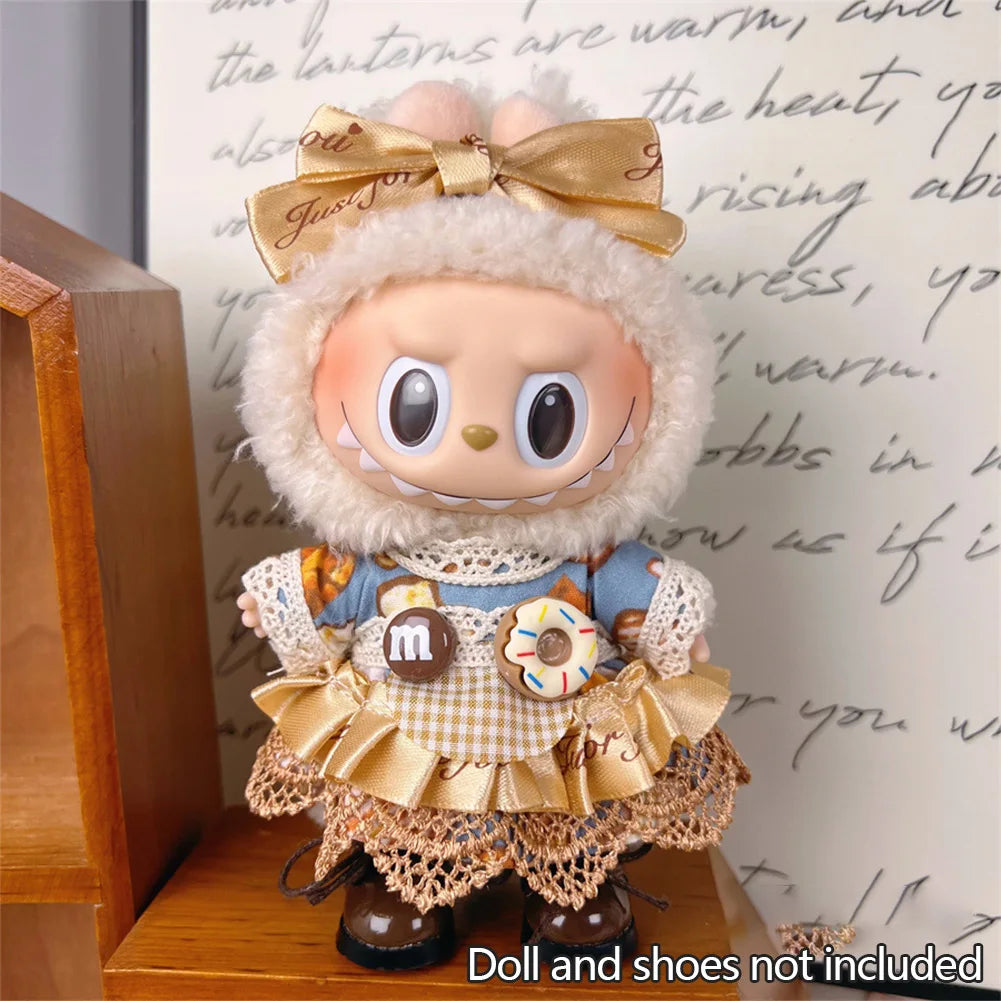 EZ For 17cm Labubu Set High-Quality Clothes Set Multiple Styles Doll Accessories Labubu Clothes