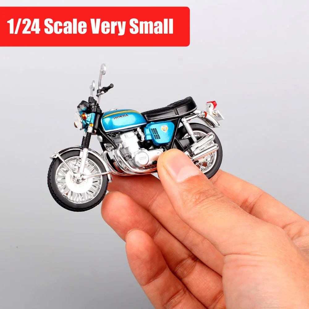 EZ Tiny 1/24 Scale Honda CB750 CB1300 CB1100r Goldwing Valkyrie VFR750R RC30 Gorilla Spring  Motorcycle Model Toy Vehicles Bike