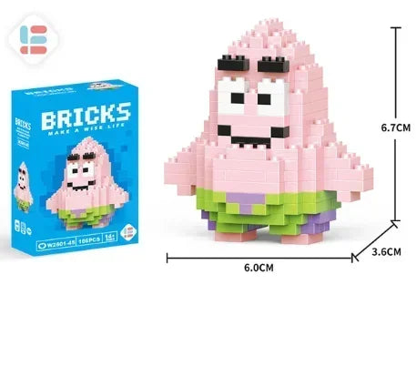 EZ Disney 108 Style Stitch LinaBell Hello Kitty Building Blocks Princess Cartoon Figrues Bricks Children's Assembly Toys Model Gift