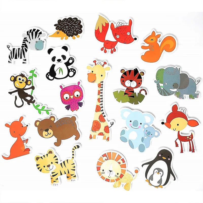 EZ Baby Toy Animal Bath Toys for Kids Soft EVA Paste Bathroom Toys Animal Cognitive Floating Water Toys for Boys Girls 2 to 4 Years