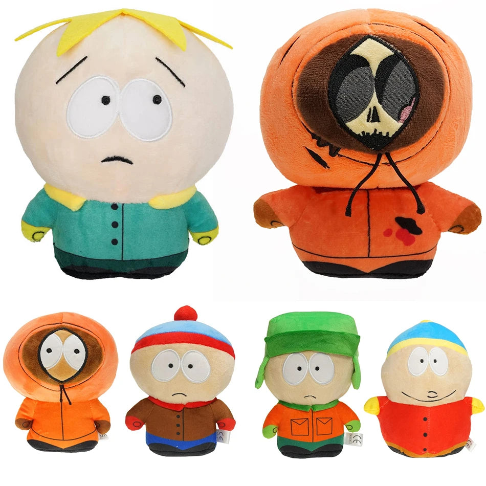 EZ 20cm Anime Cartoon South Park Character Cartman Stan Butters Plush Doll Boy Kid Stuffed Toy For Children Christmas Gifts pillow