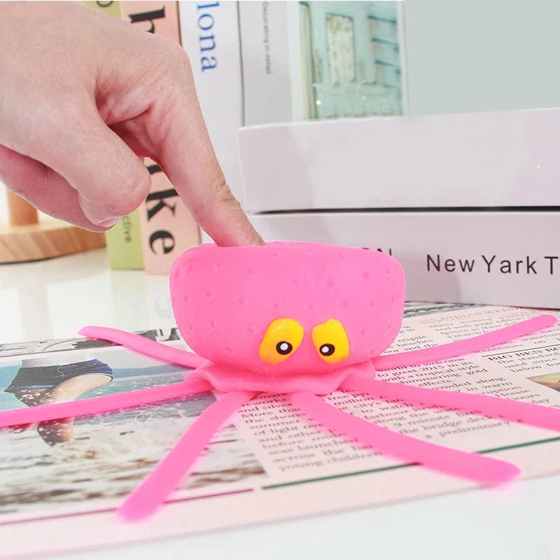 EZ Baby Bath Toys Sponge Water Absorbing Octopus Squeezing Stress Relief Toys Summer Swimming Play Water Toy for Children