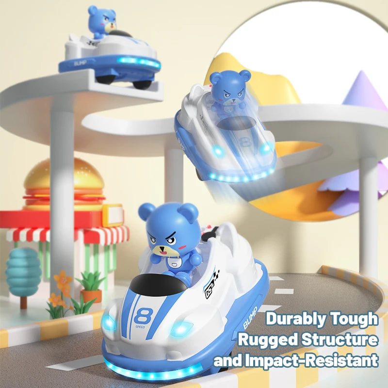 EZ Remote Control Bumper Car Sound And Light music Parent-child Competitive Interaction Go Kart Battle Boy Toys for Children