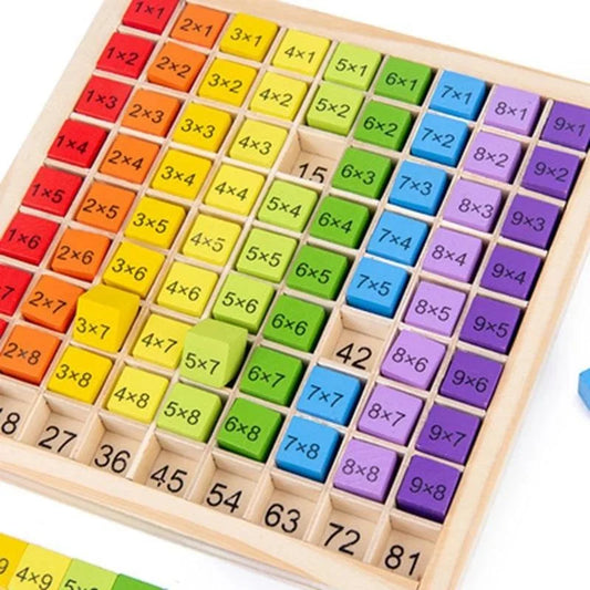 EZ Montessori Educational Wooden Math Toys For Kids Children Baby Toys 99 Multiplication Table Math Arithmetic Teaching Aids