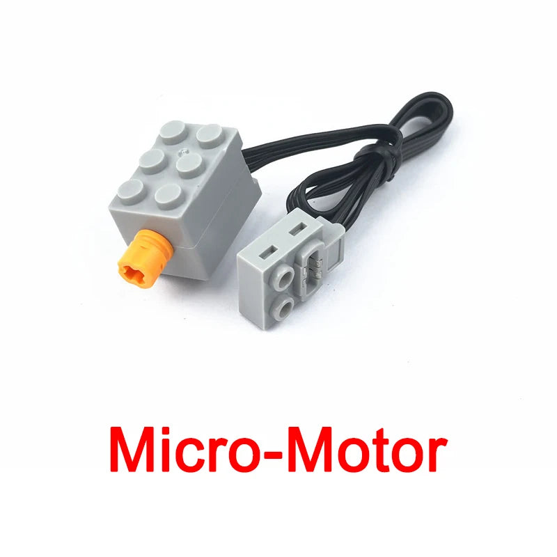 EZ Technical Electronic Building Block MOC Refit Accessories Micro-motor RC Power Functions Parts Creative DIY Car Bricks Kids Toys