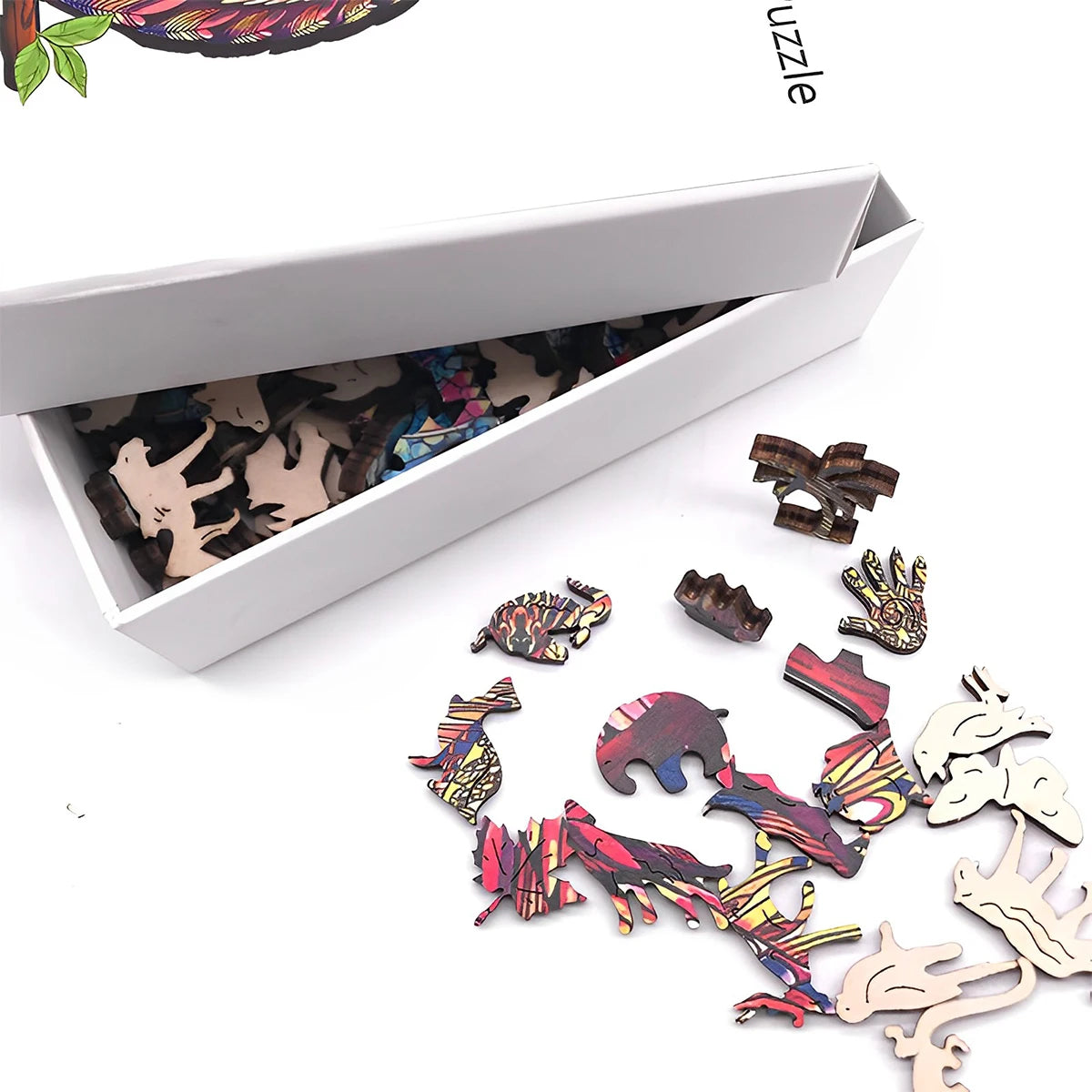 EZ Unique Parrot Pattern Wooden Puzzle, Irregular Animal Shape, Suitable for Holiday Birthday Gifts for Family and Friends