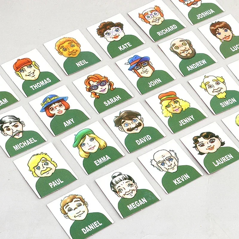 EZ Guess who I am board game parent-child interaction toy logical reasoning children's puzzle guess me you my character chessboard