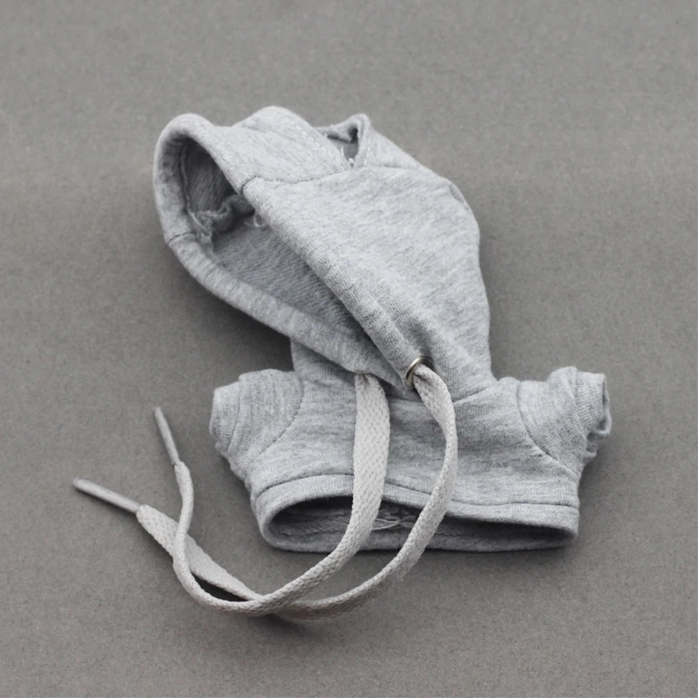 EZ 17cm Labubu Doll Clothes Set Short Skirt Hooded Top Ropa