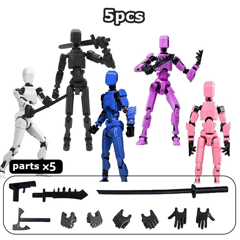 Lucky Puppets 13 Doll,Multiple Styling Combinations Robot Model