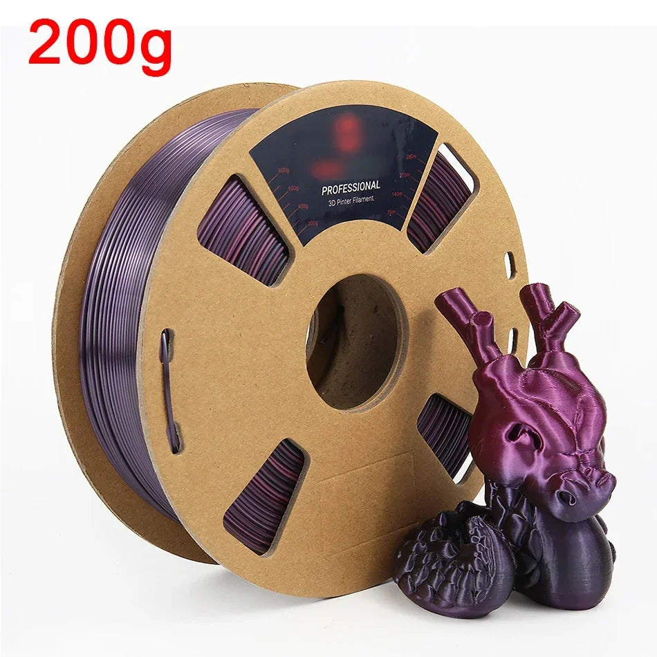 EZ 3D Printer Filament Rainbow Silk PLA 1.75mm Dual/Triple Gradient Extrudeuse Filament 3D Printing Material 250/200g