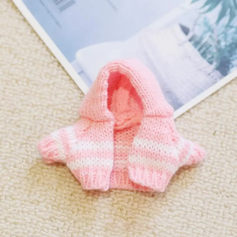 EZ For 15/17cm 3.0 labubu v1/v2/v3  clothes pink set love outfits Cherry Decorated Jumpsuit Replacement for Decoration Accessories