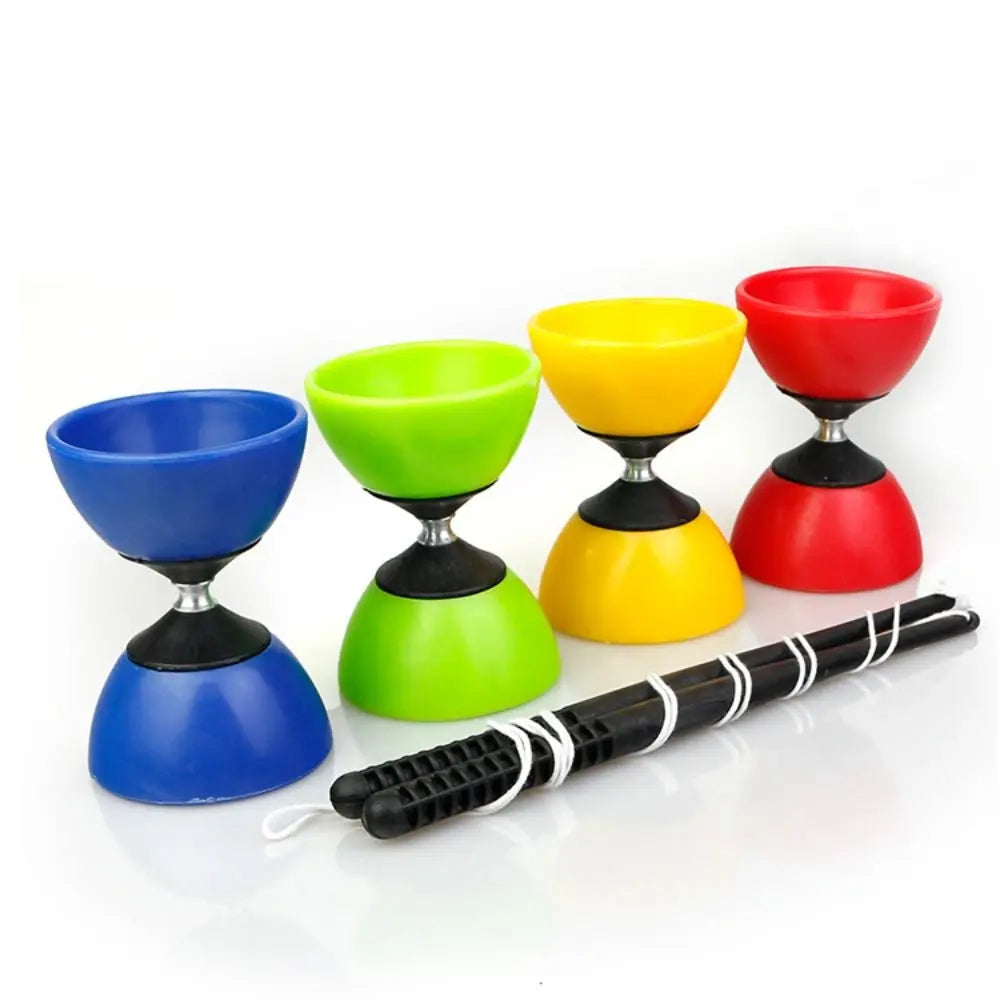 EZ Sensory Training Equipment Leather Chinese Diabolo Soft Thicken Chinese Yo-yo Bowl Shape Diabolo Toy Outdoor