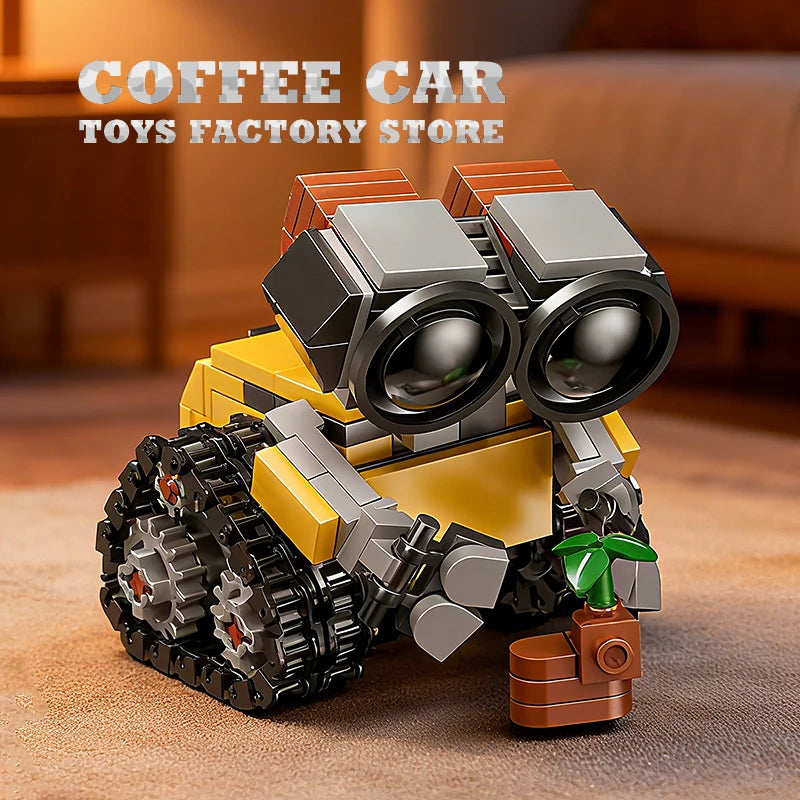 EZ Space Mini Robot MOC Building Bricks Toys 217Pcs Tracked Bot Model Classic Movie Sci-Fi Blocks Dolls Kids Adult Christmas Gifts